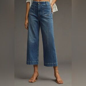 Pilcro Blue Ankle & Cropped Jeans